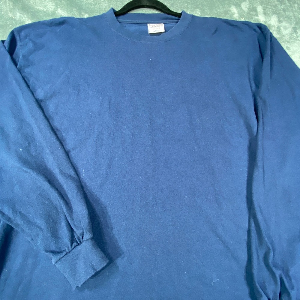 Vintage Pluma Shirt Mens 2XL Long Sleeve Crew Neck Heavy 100% Cotton 90s USA